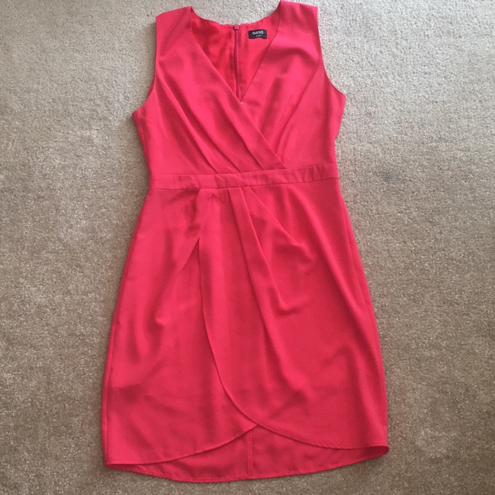 Oasis Coral Dress Size 12